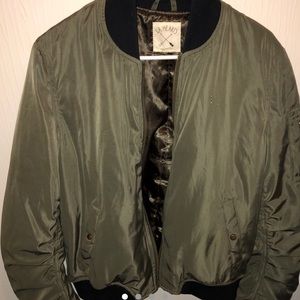 Dark Green Bomber Jacket